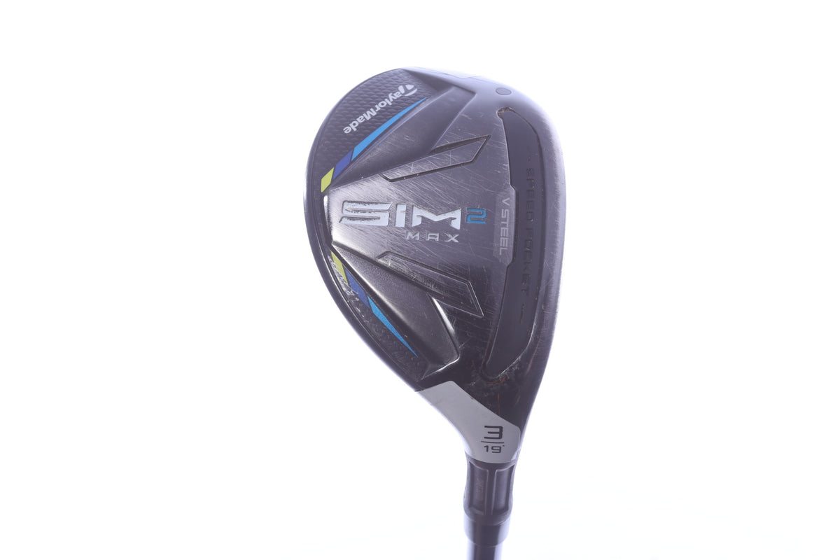 Used TaylorMade SIM2 MAX Rescue 3H Hybrid - Right-Handed - 19 Degrees - Stiff Flex-Next Round