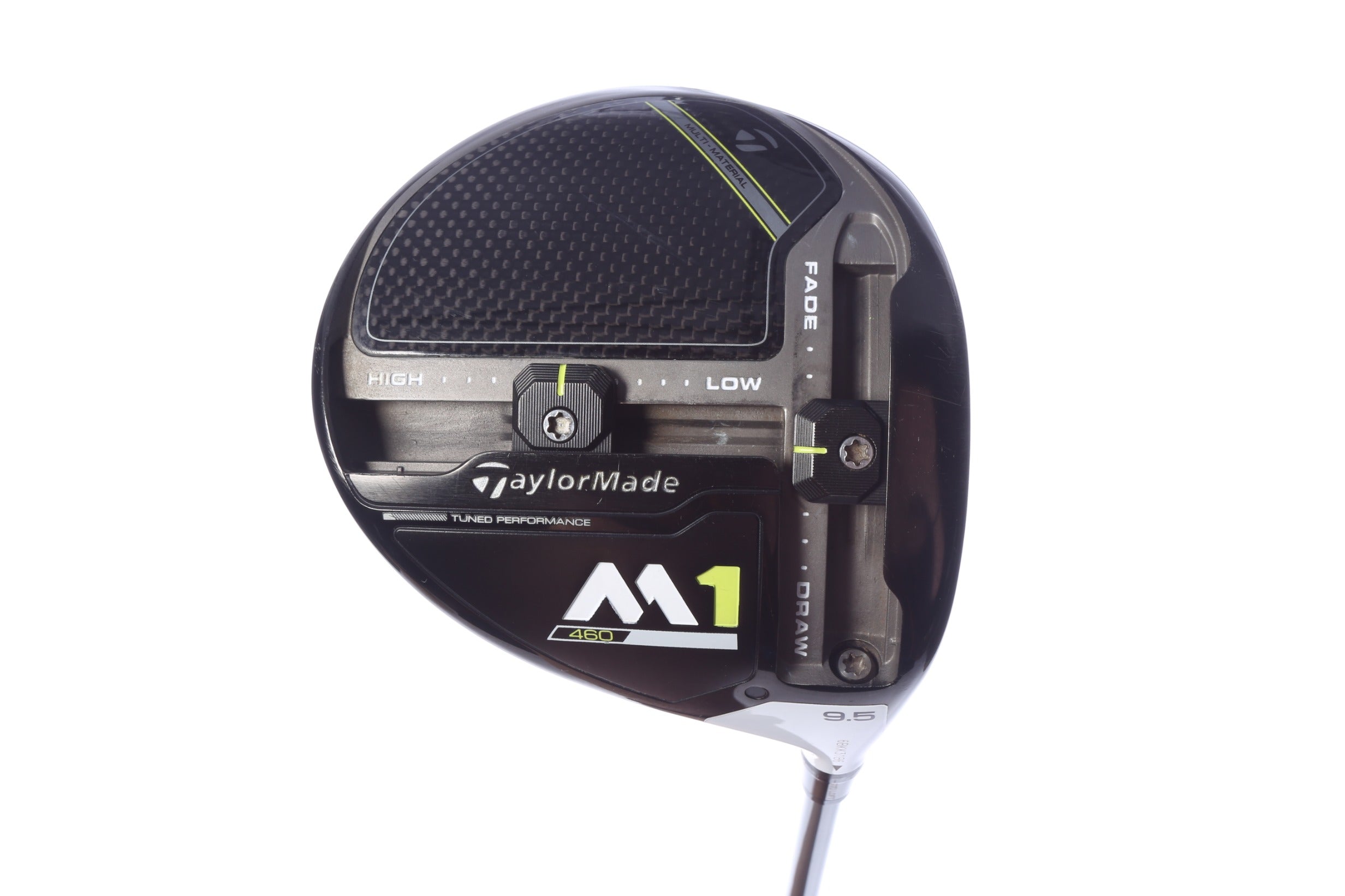 Used TaylorMade 2017 M1 Driver - 9.5 Degrees - Stiff Flex Matrix OZIK MFS M5 BLACK TIE - Right-Handed