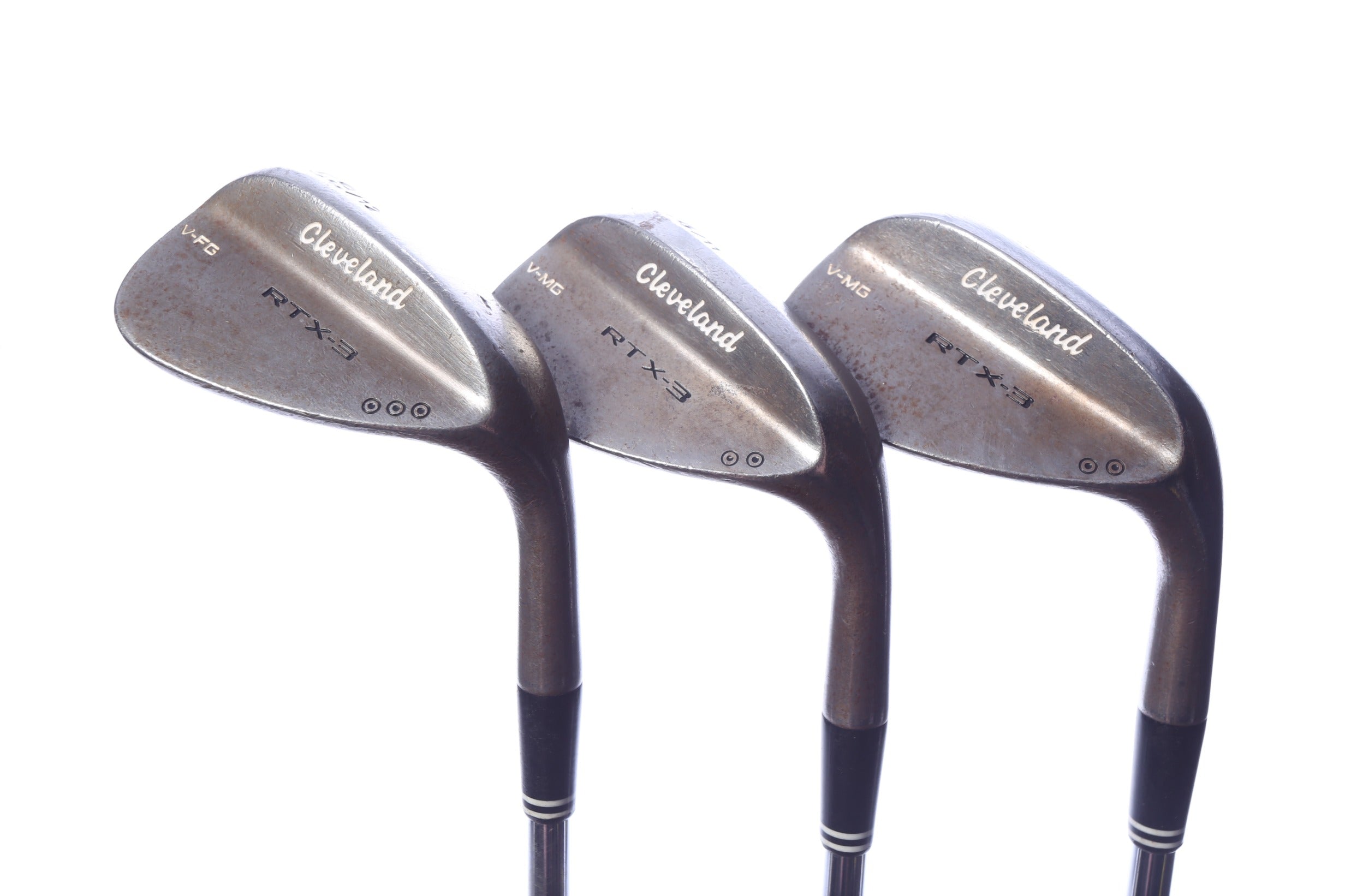 Used Cleveland RTX-3 Tour Raw Wedge Set - Right-Handed - 50*, 54*, 58* - Wedge Flex