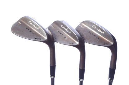 Used Cleveland RTX-3 Tour Raw Wedge Set - Right-Handed - 50*, 54*, 58* - Wedge Flex