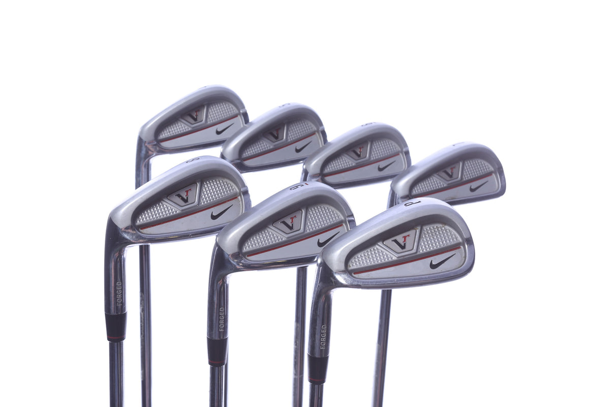 Used Nike Victory Red Forged Split Cavity Iron Set - Left-Handed - 4-PW - Stiff Flex