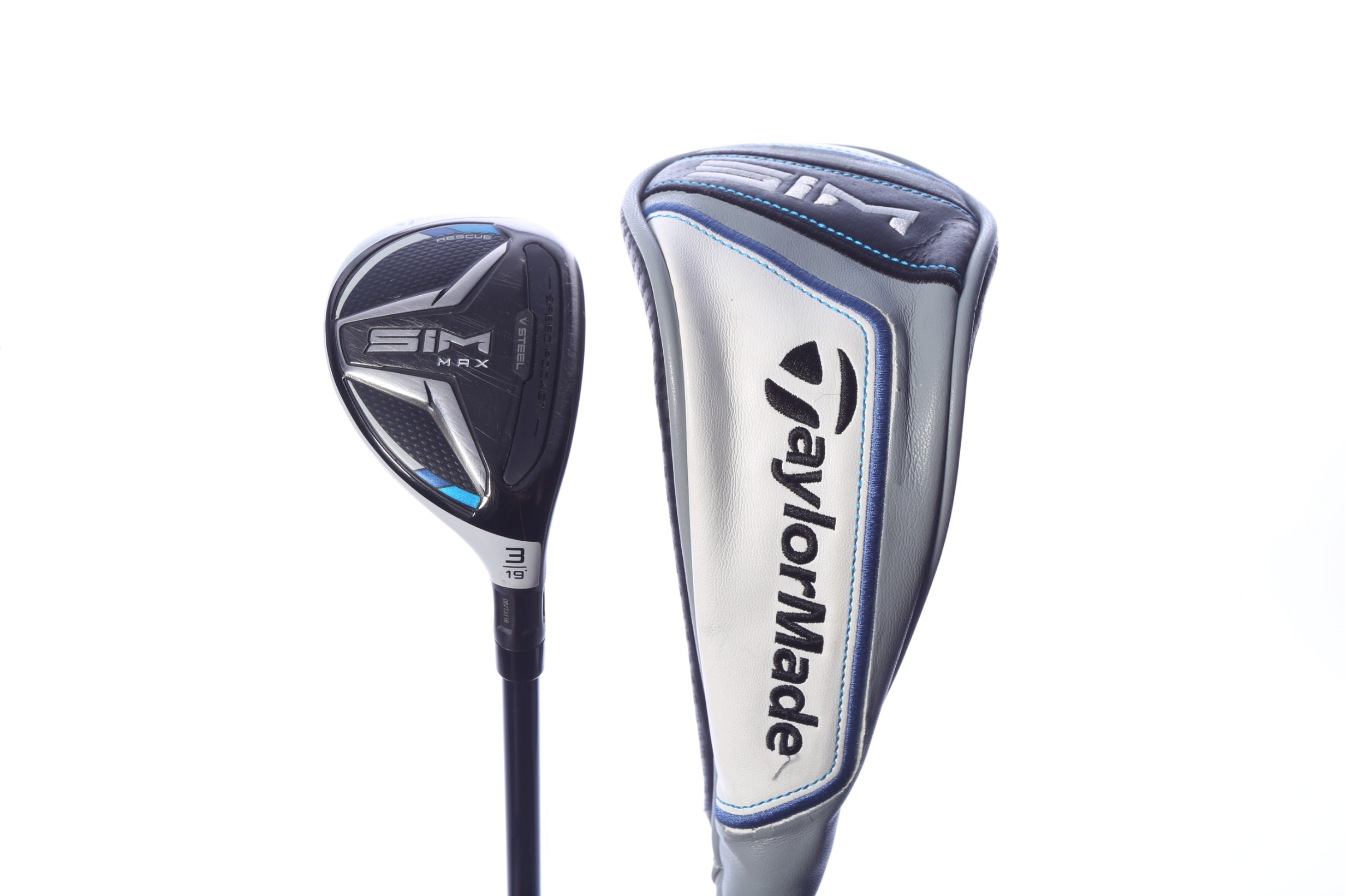 Used TaylorMade SIM MAX 3H Hybrid - Right-Handed - 19 Degrees - Stiff Flex-Next Round