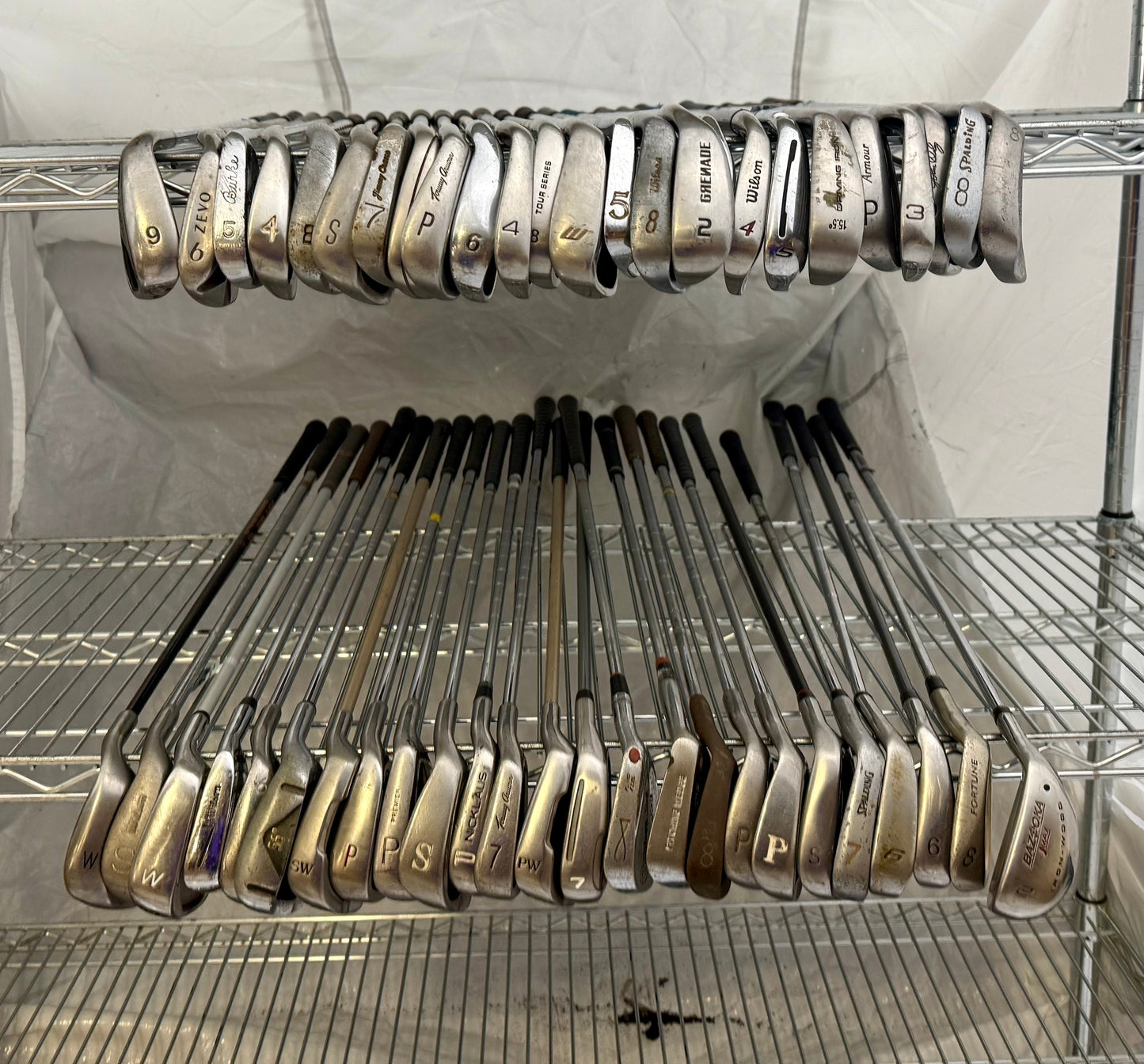 Wholesale Lot of 50 Golf Clubs - Assorted Irons and wedges-Next Round