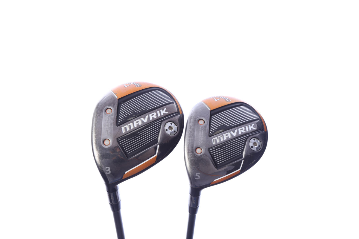 Used Callaway Mavrik Wood Set - Left-Handed - 3W, 5W - Regular Flex