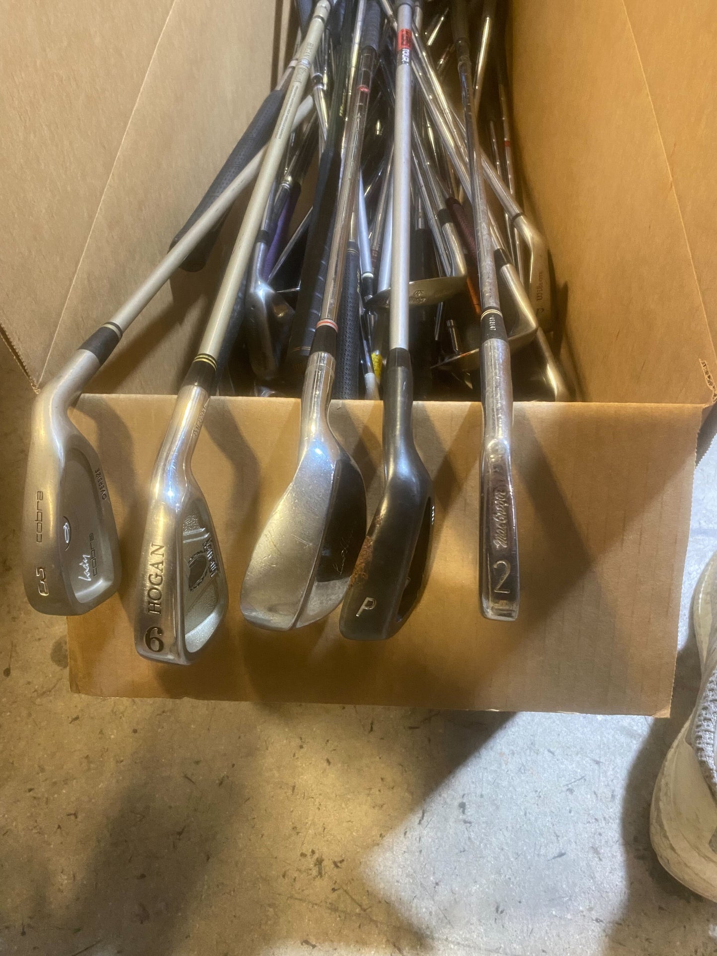 Wholesale Lot of 50 Assorted Single Irons. Taylormade, Cobra, Top Flite, Callaway-Next Round