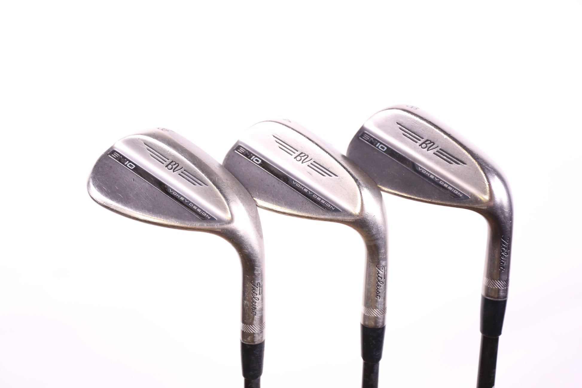 Used Titleist Vokey SM10 Nickel Wedge Set - Right-Handed - 48*, 54*, 58* - Stiff Flex-Next Round