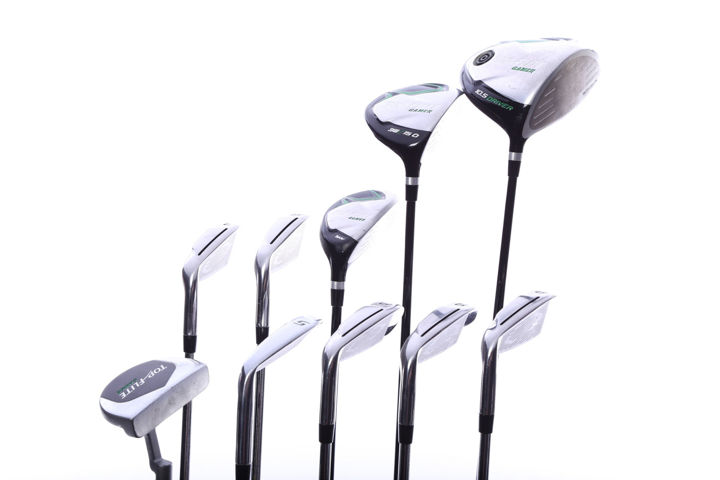 Used Top Flite Gamer X Complete Set - Right-Handed - 1W, 3W, 5H, 6-PW, SW, Putter - Not Specified Flex-Next Round