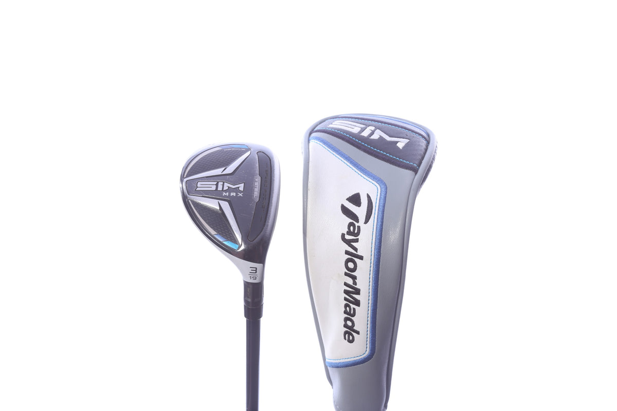 Used TaylorMade SIM MAX 3H Hybrid - Right-Handed - 19 Degrees - Stiff Flex