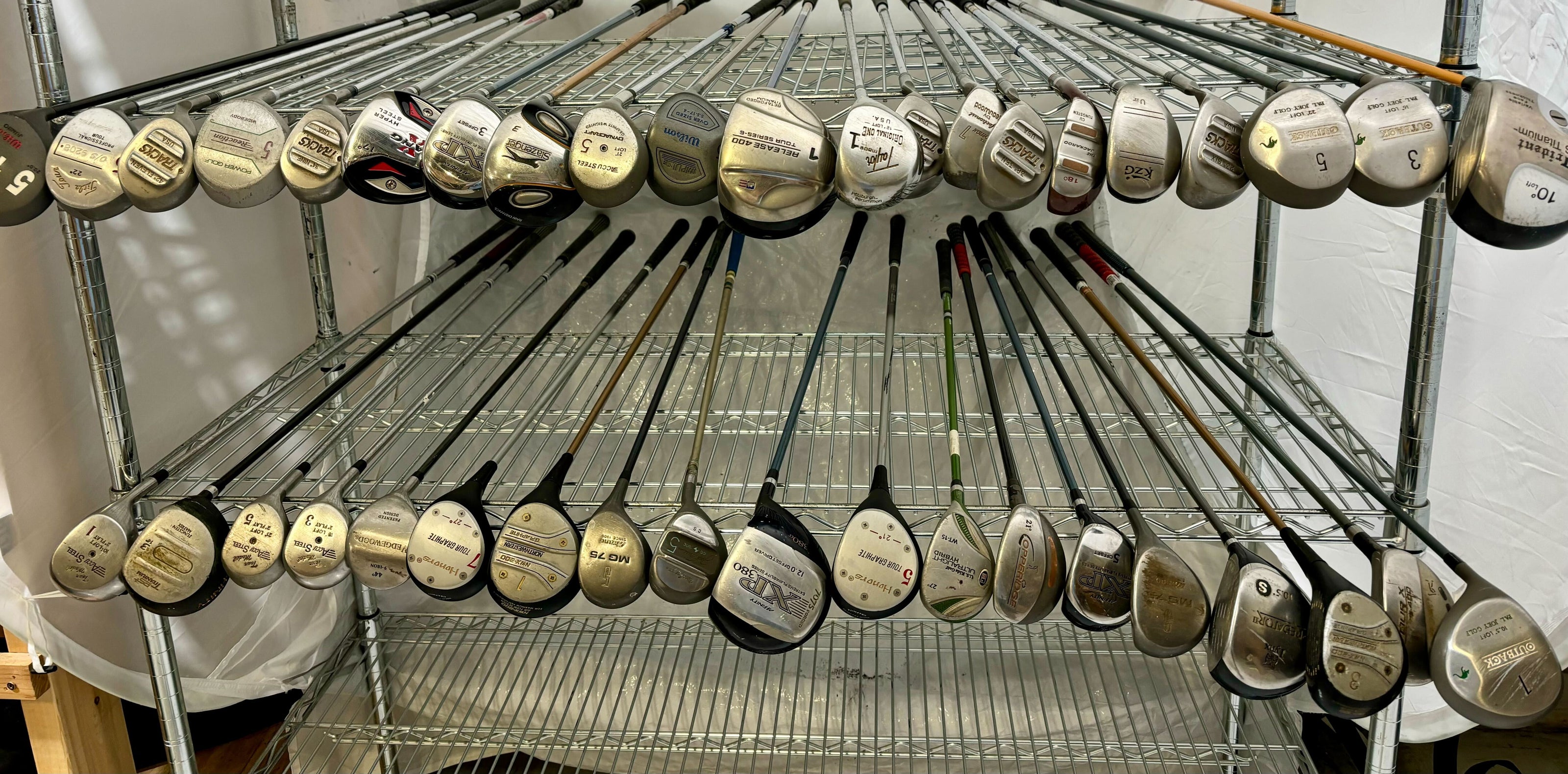 Wholesale Lot of 40 Golf Clubs - Assorted Fairway Woods and Drivers-Next Round