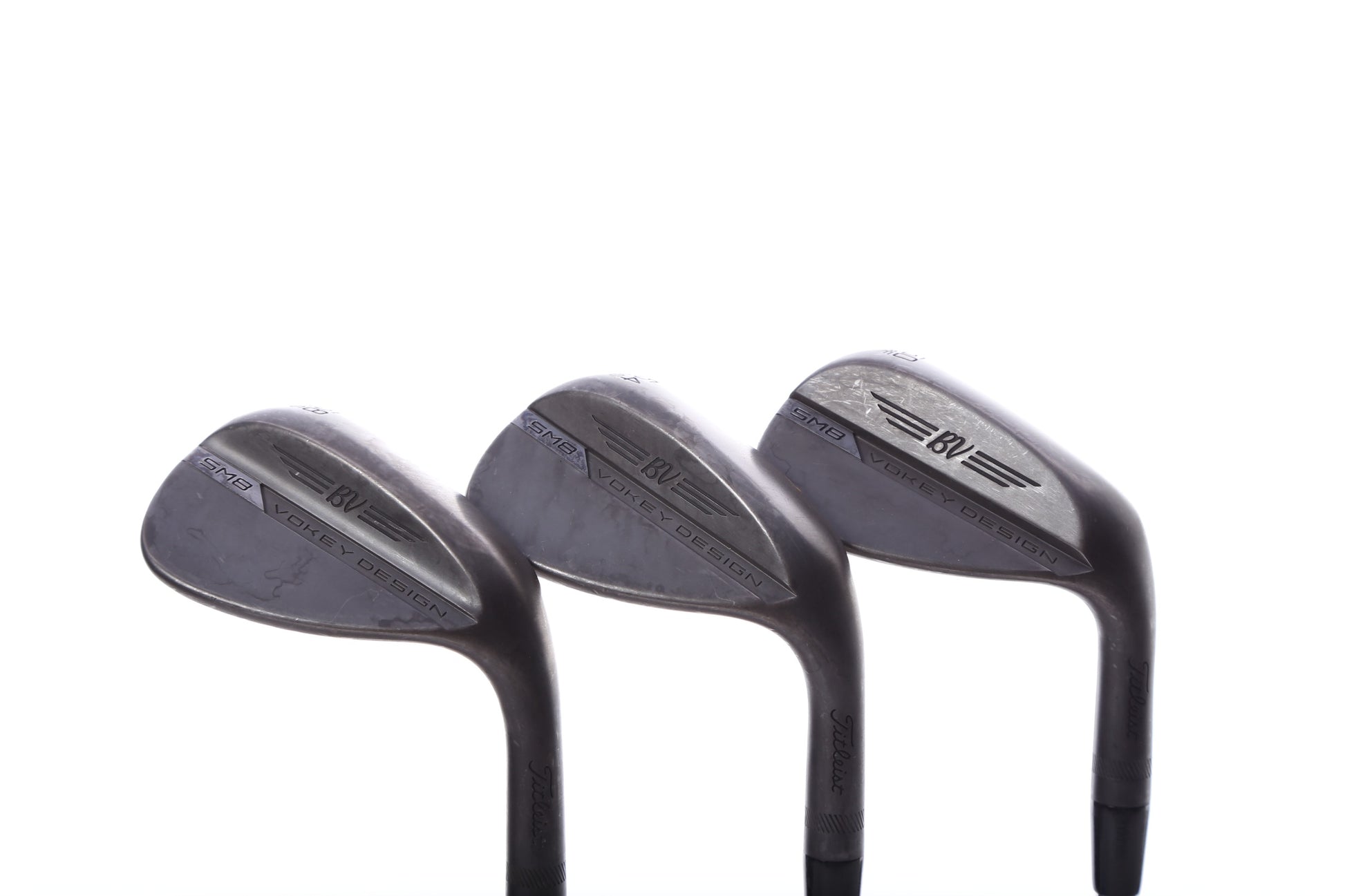Used Titleist Vokey SM8 Jet Black Wedge Set - Right-Handed - 50*, 54*, 58* - Stiff Flex-Next Round