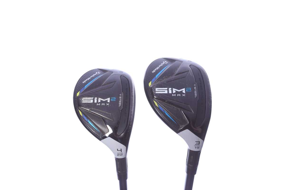 Used TaylorMade SIM2 MAX Rescue Hybrid Set - Right-Handed - 3H, 4H - Regular Flex