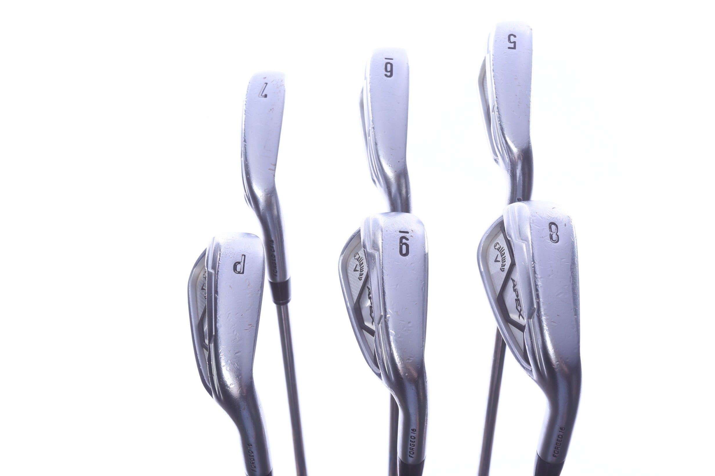 Used Callaway Apex 21 Iron Set - Right-Handed - 5-PW - Stiff Flex