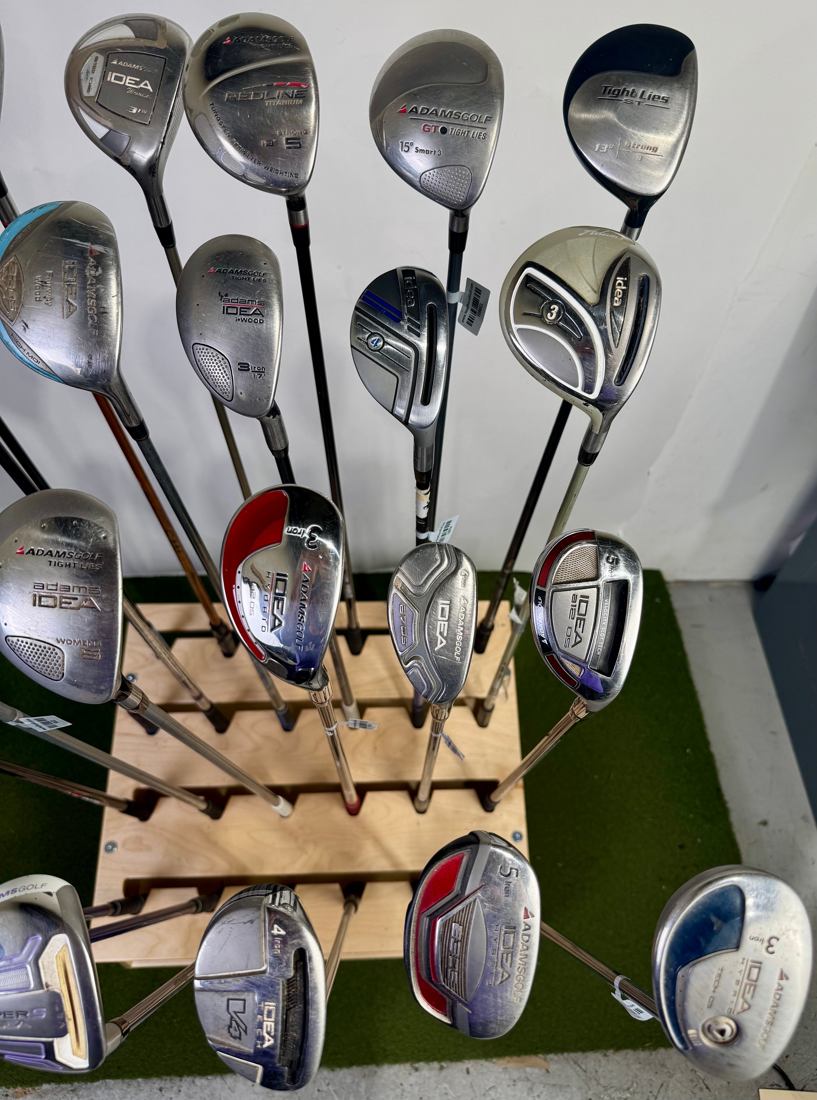 Wholesale Lot of 24 Adams Hybrids and Fairway Woods.-Next Round
