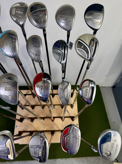 Wholesale Lot of 24 Adams Hybrids and Fairway Woods.-Next Round