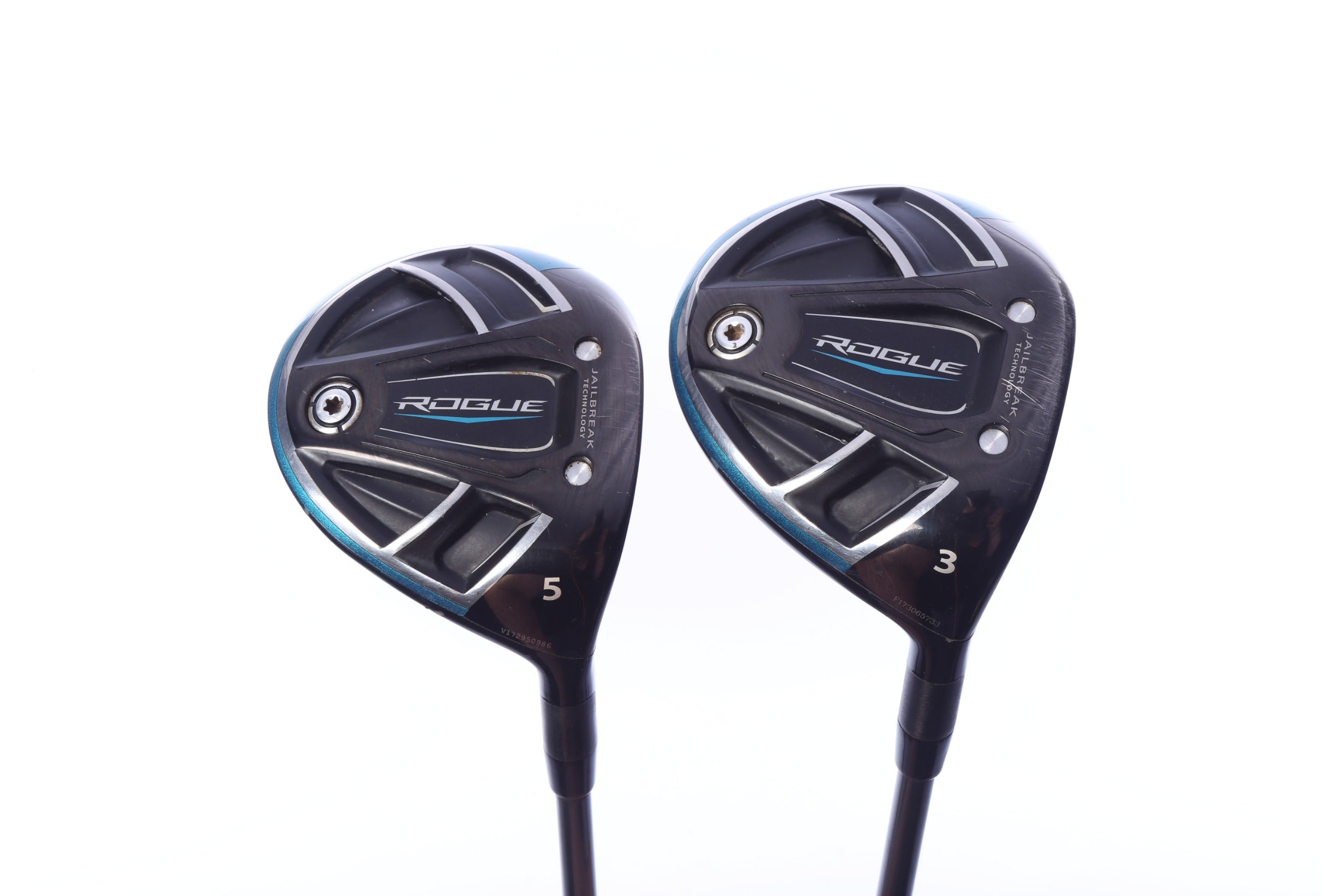 Used Callaway Rogue Wood Set - Right-Handed - 3W, 5W - Regular Flex