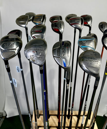 Wholesale Lot of 24 Adams Hybrids and Fairway Woods.-Next Round