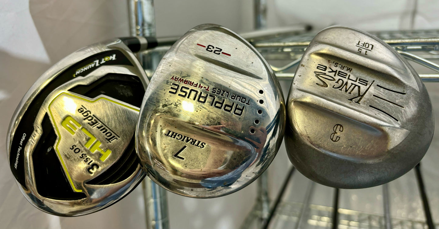 Wholesale Lot of 30 Golf Clubs - Assorted Fairway Woods and Drivers-Next Round