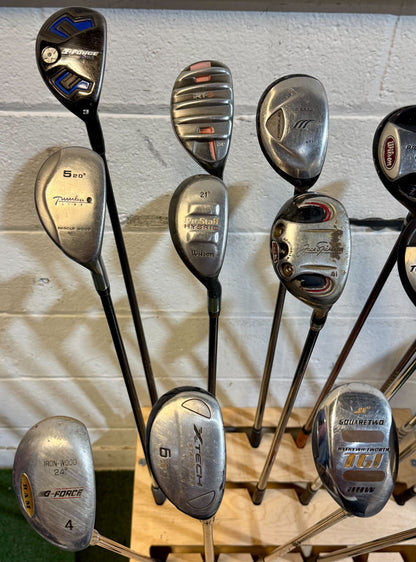 Wholesale Lot of 35 Golf Clubs - Assorted Hybrids