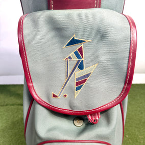 Maxfli Golf Bag - 5 pockets and 3 dividers. Green and Red.-Next Round