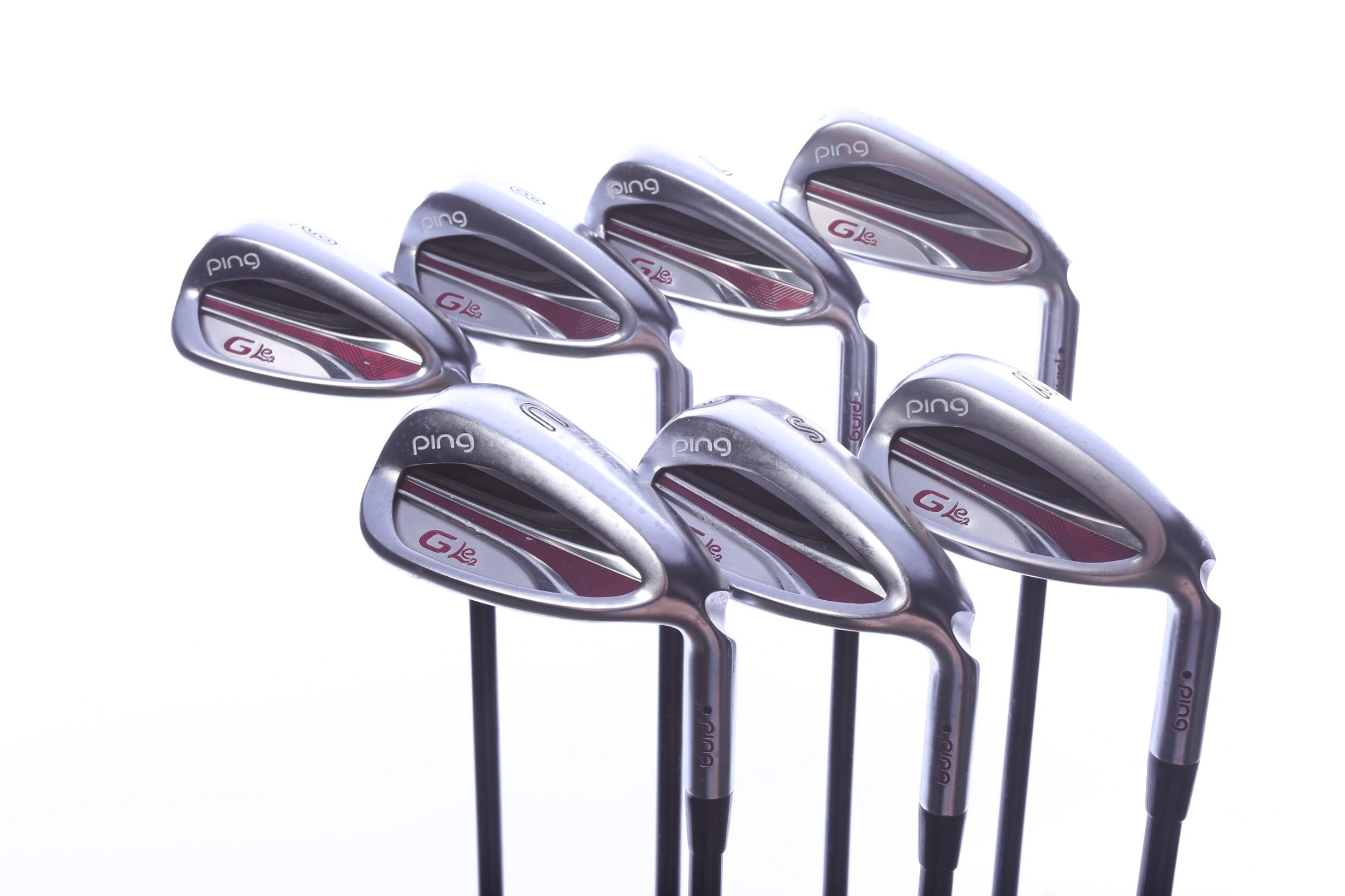 Used Ping G LE 2 Iron Set - Right-Handed - 6-PW, UW, SW - Ladies Flex