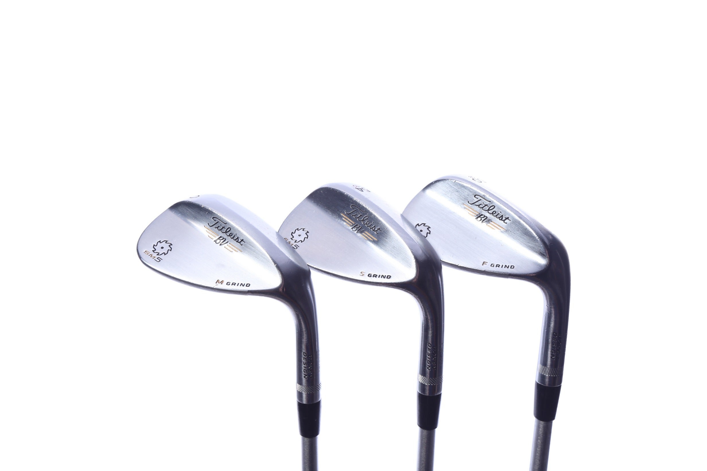 Used Titleist Vokey SM5 Tour Chrome Wedge Set - Right-Handed - 50*, 54*, 60* - Stiff Flex
