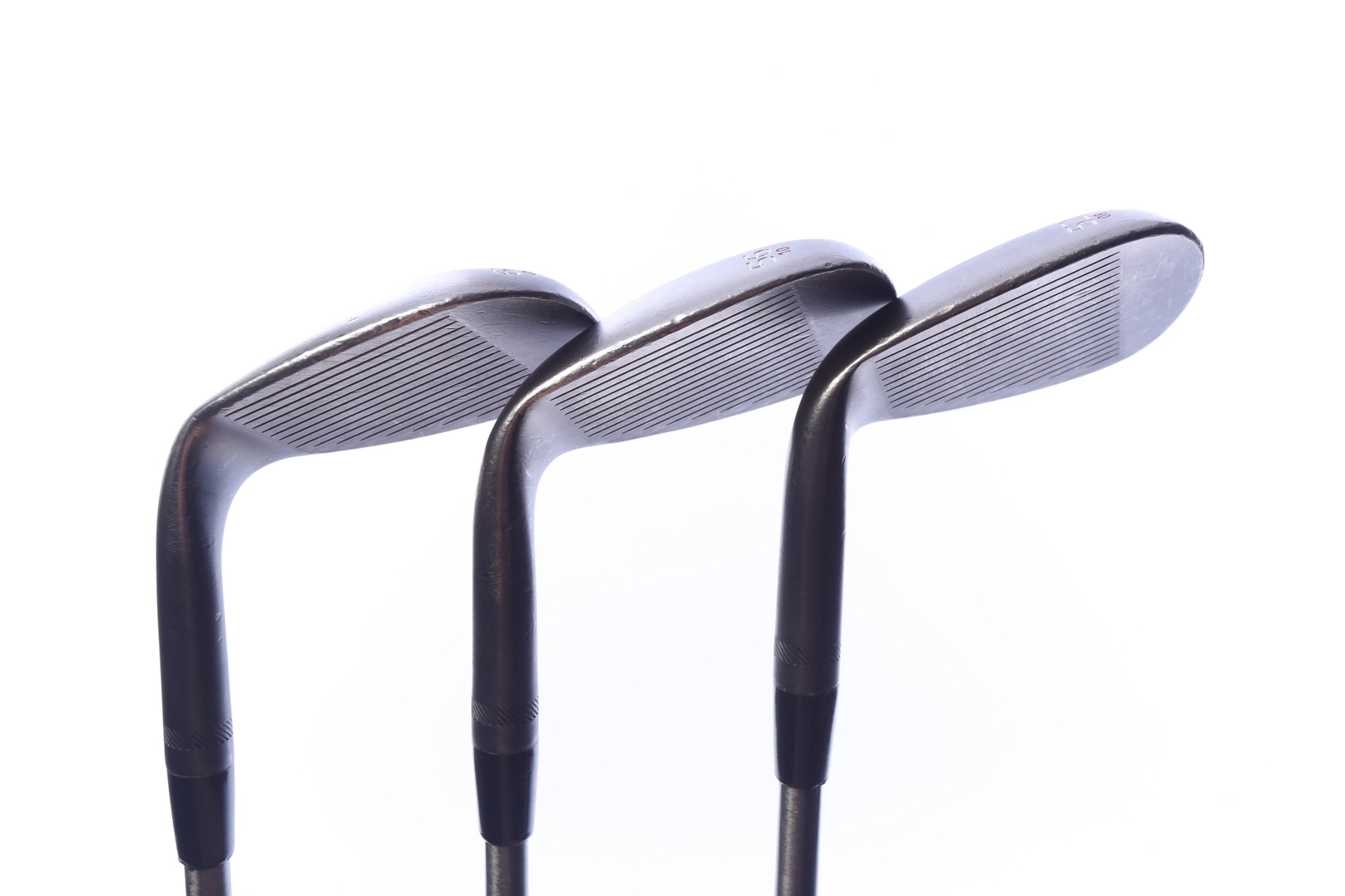 Used Titleist Vokey SM6 Jet Black Wedge Set - Right-Handed - 52*, 56*, 60* - Regular Flex