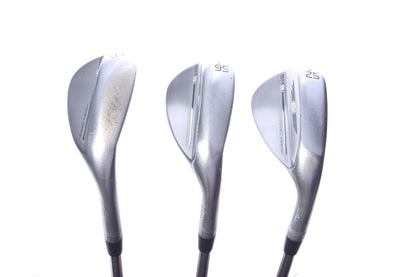 Used Titleist Vokey SM9 Tour Chrome Wedge Set - Right-Handed - 52*, 56*, 60* - Wedge Flex