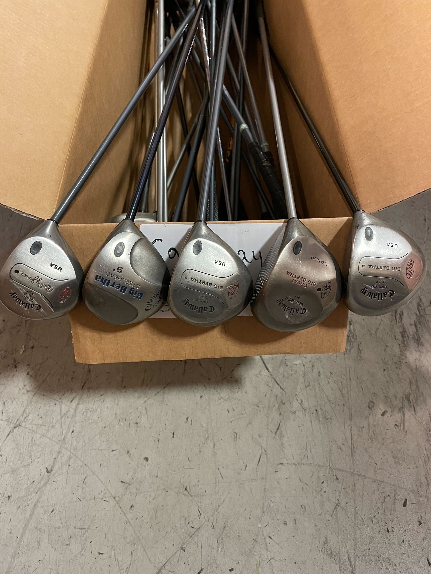 Wholesale Lot of 30 Callaway Older Big Bertha Model Drivers-Next Round