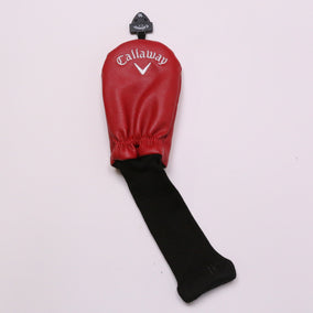 Callaway XR Hybrid Headcover Only Red Faux Leather Very Good Condition-Next Round