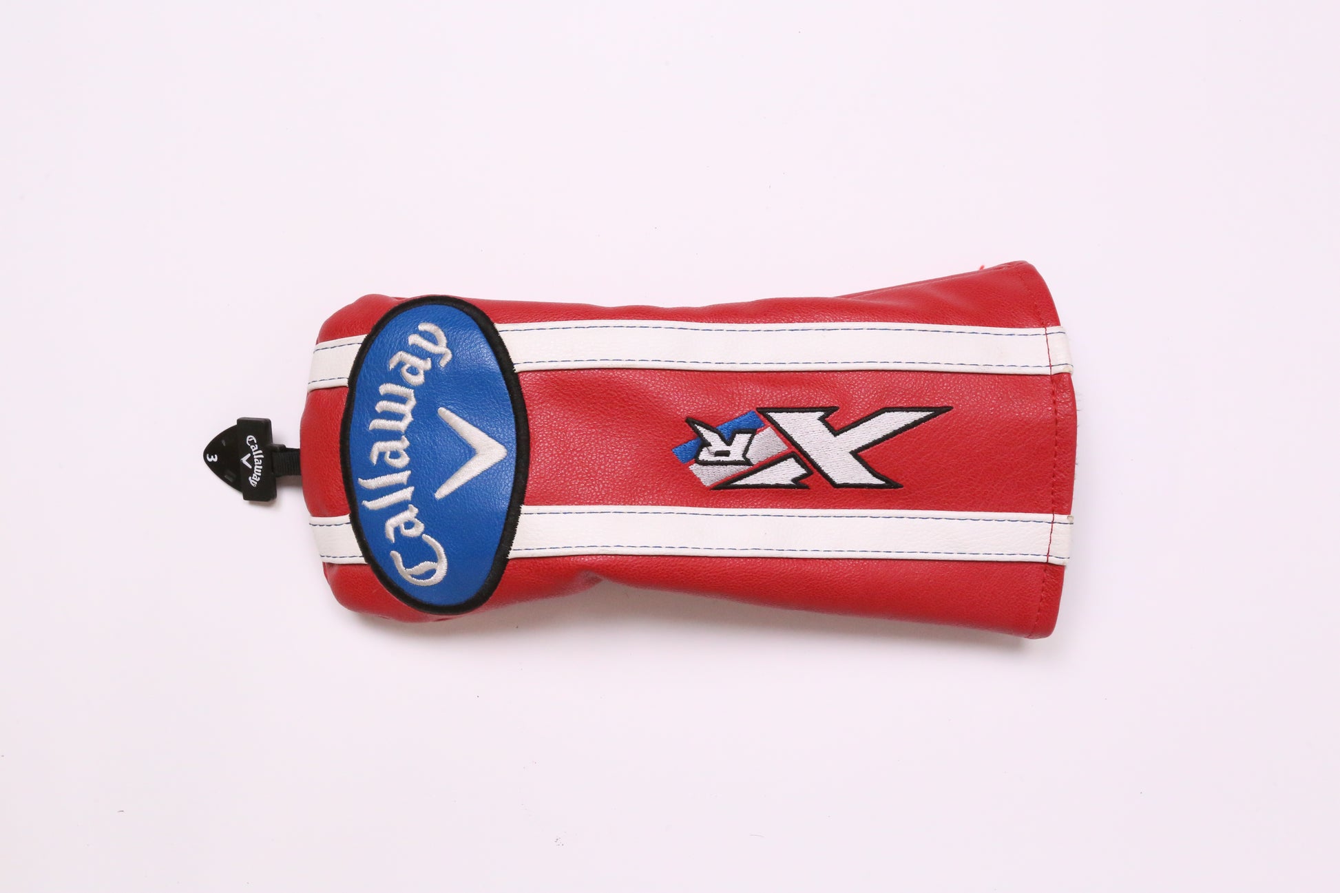 Callaway XR Fairway Headcover Only Red Faux Leather Very Good Condition-Next Round