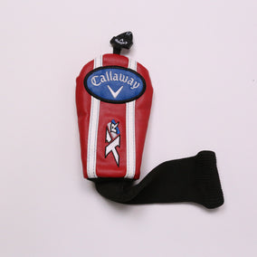 Callaway XR Hybrid Headcover Only Red Faux Leather Very Good Condition-Next Round