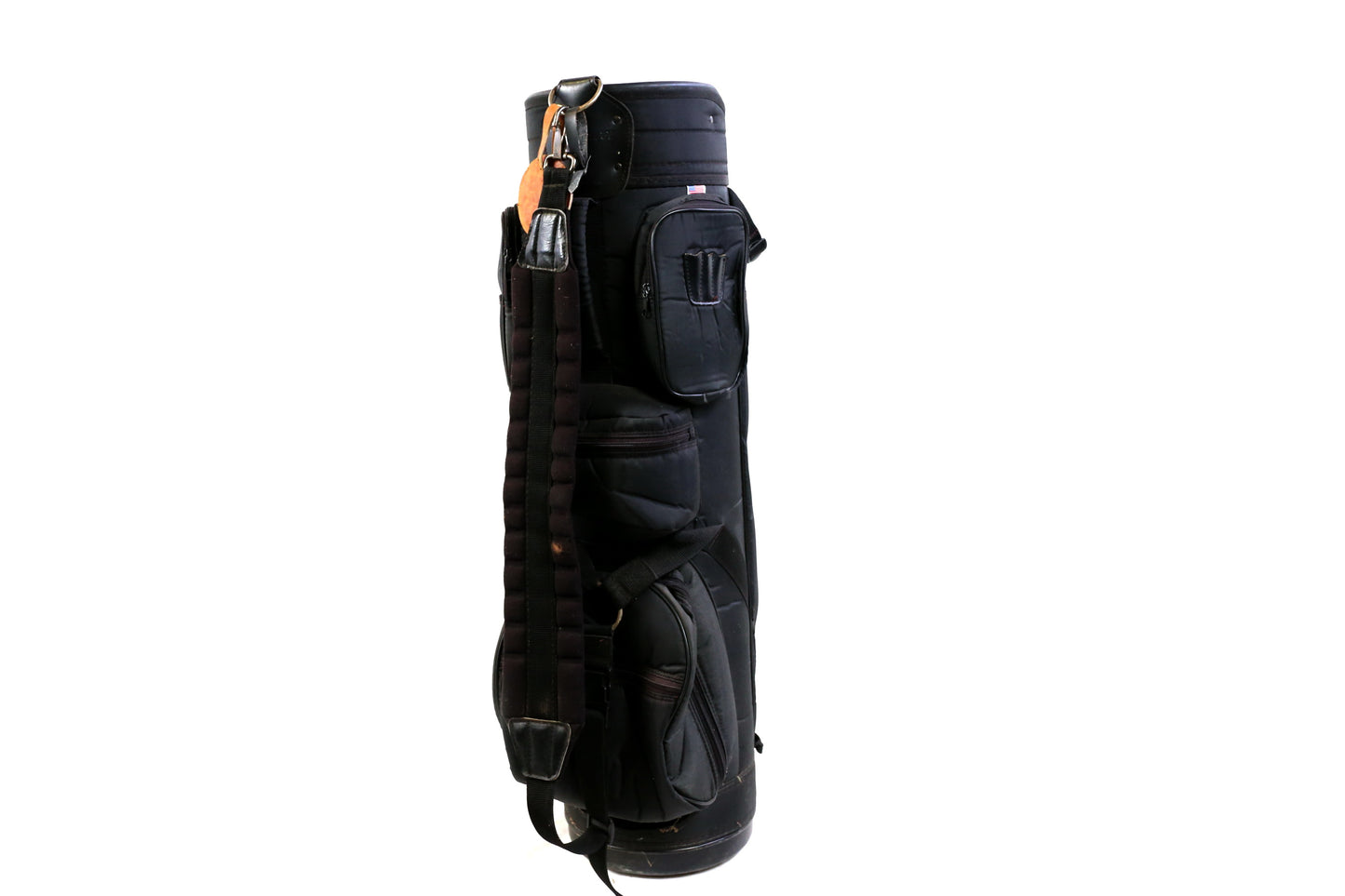 Macgregor Black Cart Bag 6-Dividers 6-Pockets Shoulder Strap