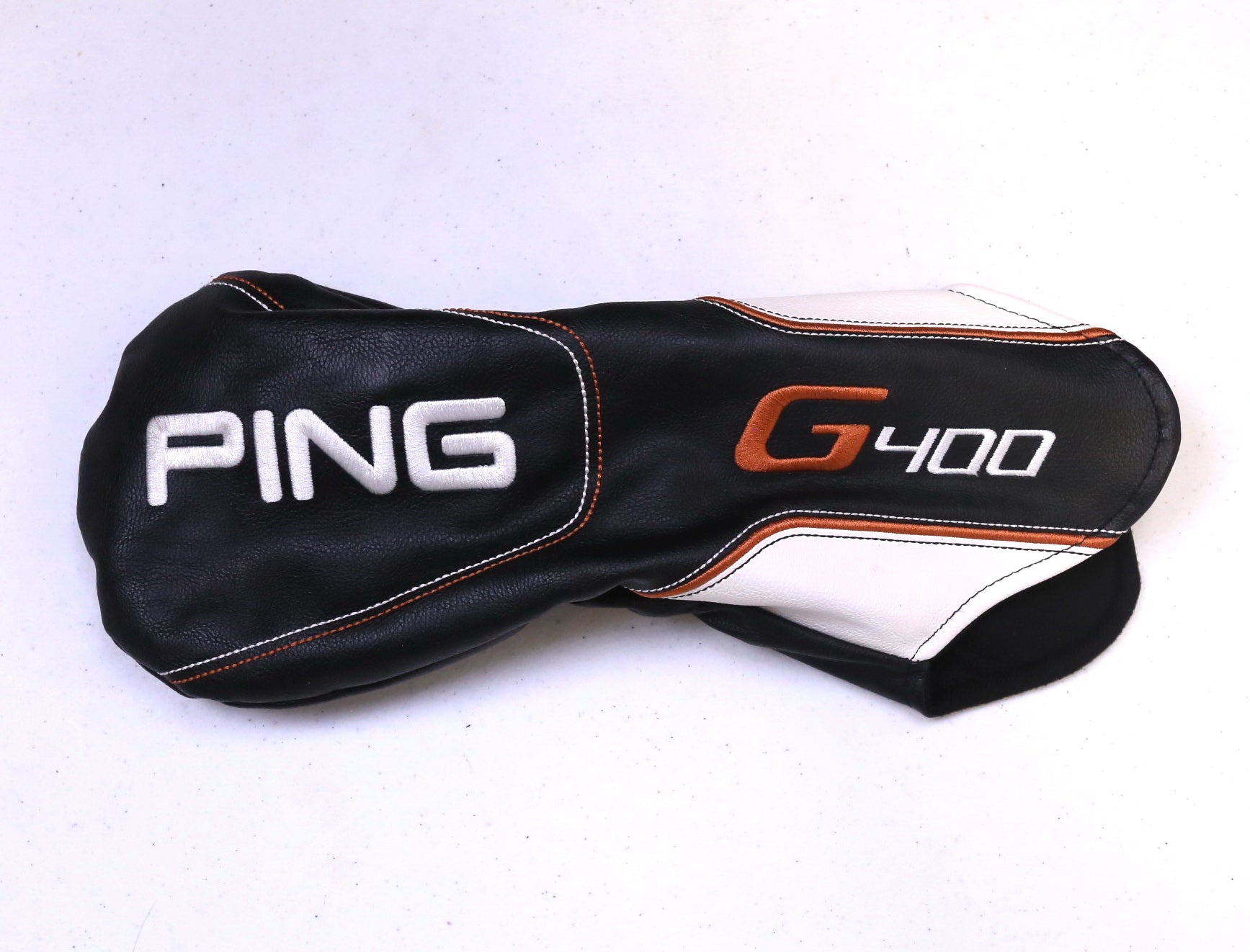 Ping G400 Driver Headcover Only Black Faux Leather Very Good Condition-Next Round