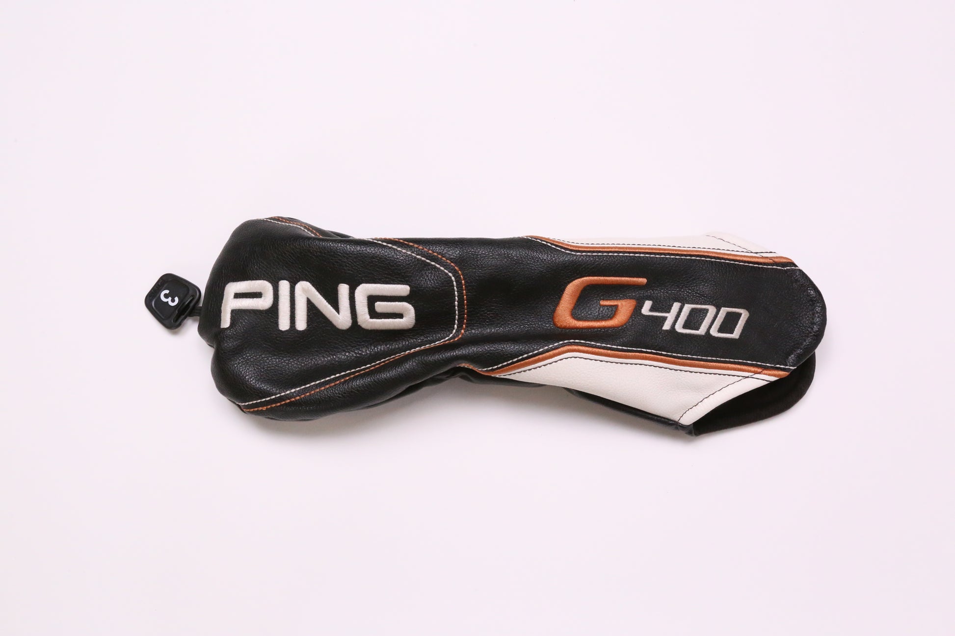 Ping G400 Fairway Headcover Only Black Faux Leather Very Good Condition-Next Round